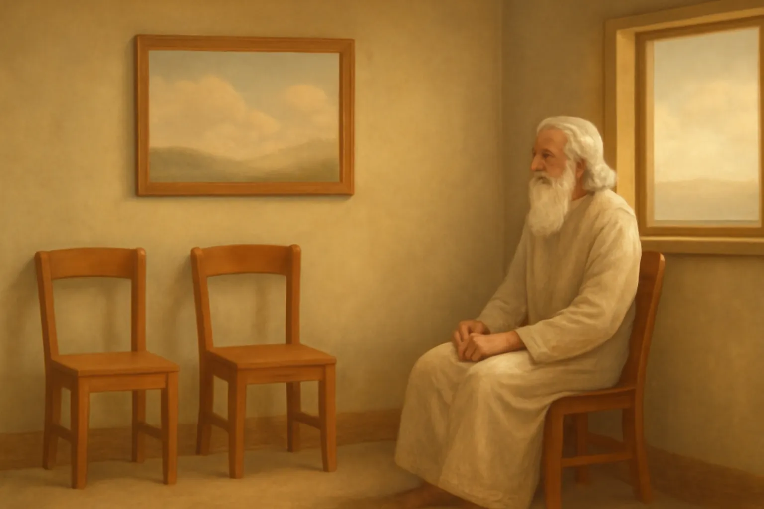 a sala de espera de deus