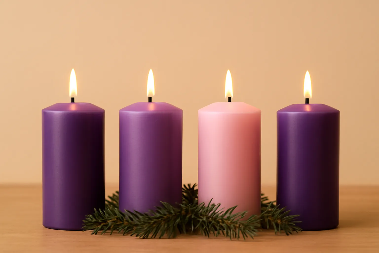cores das velas do advento