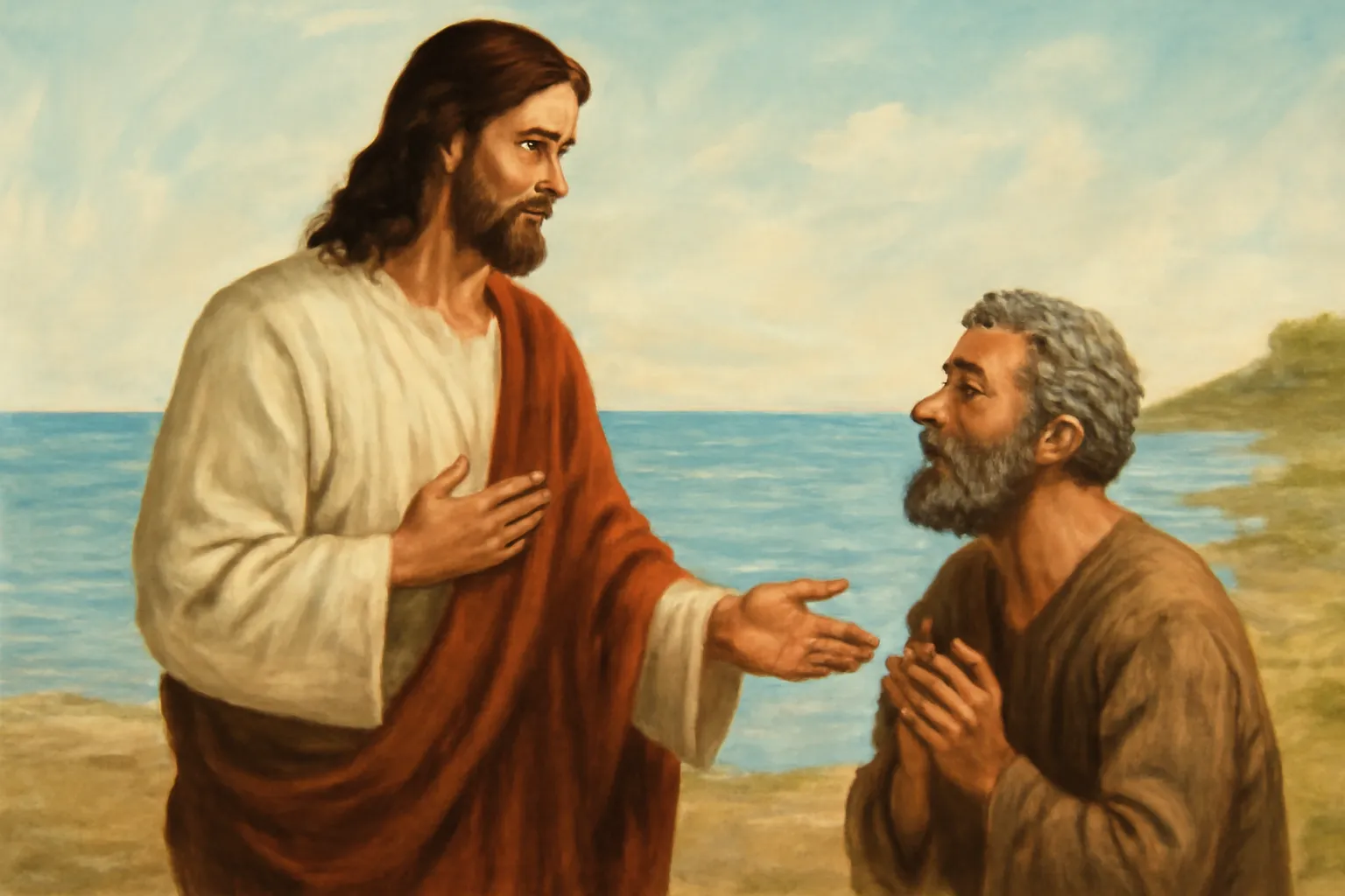 jesus pergunta a pedro tu me amas