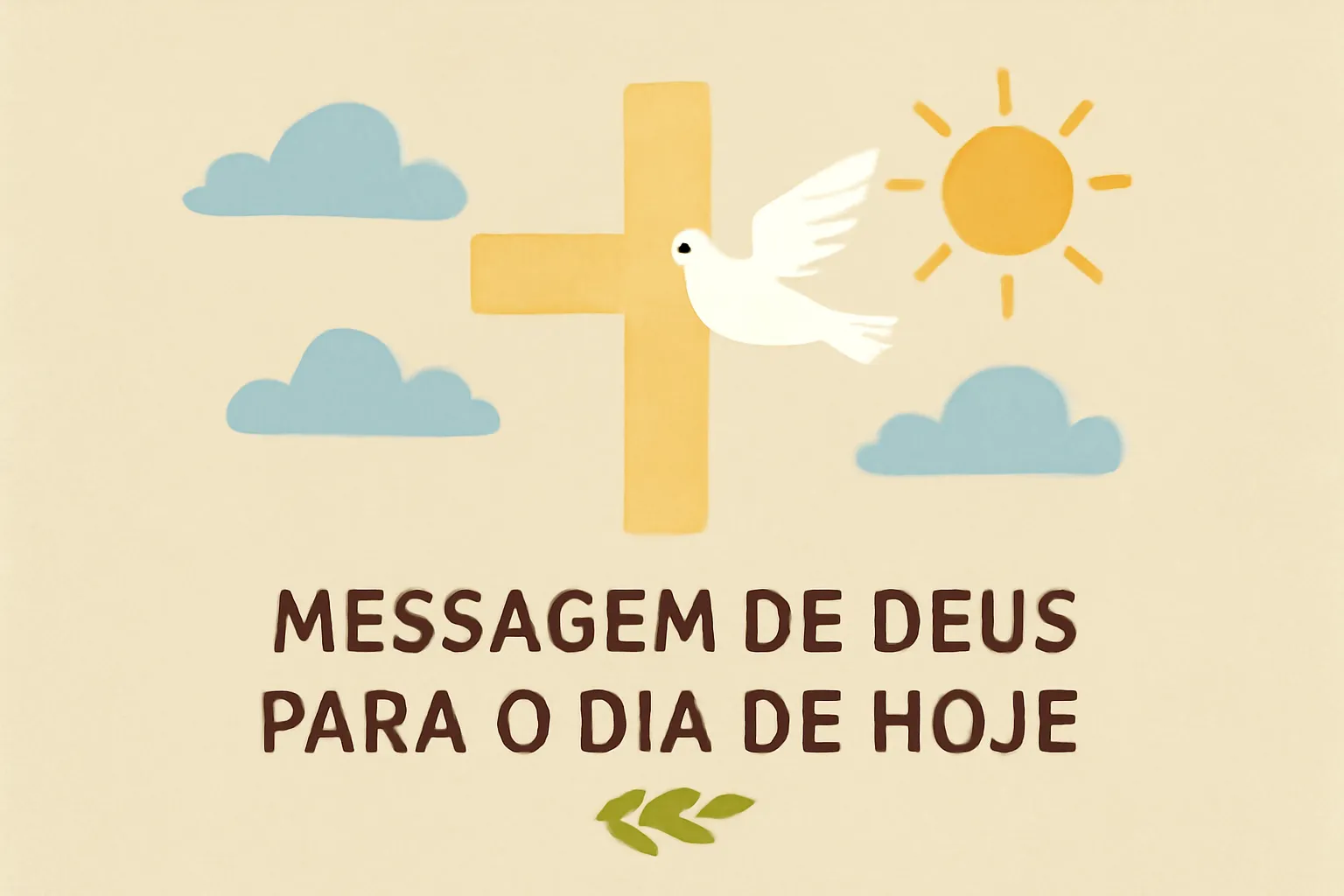 mensagem de deus para o dia de hoje