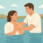 o batismo nas aguas