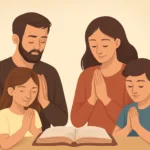 oração da bíblia em família