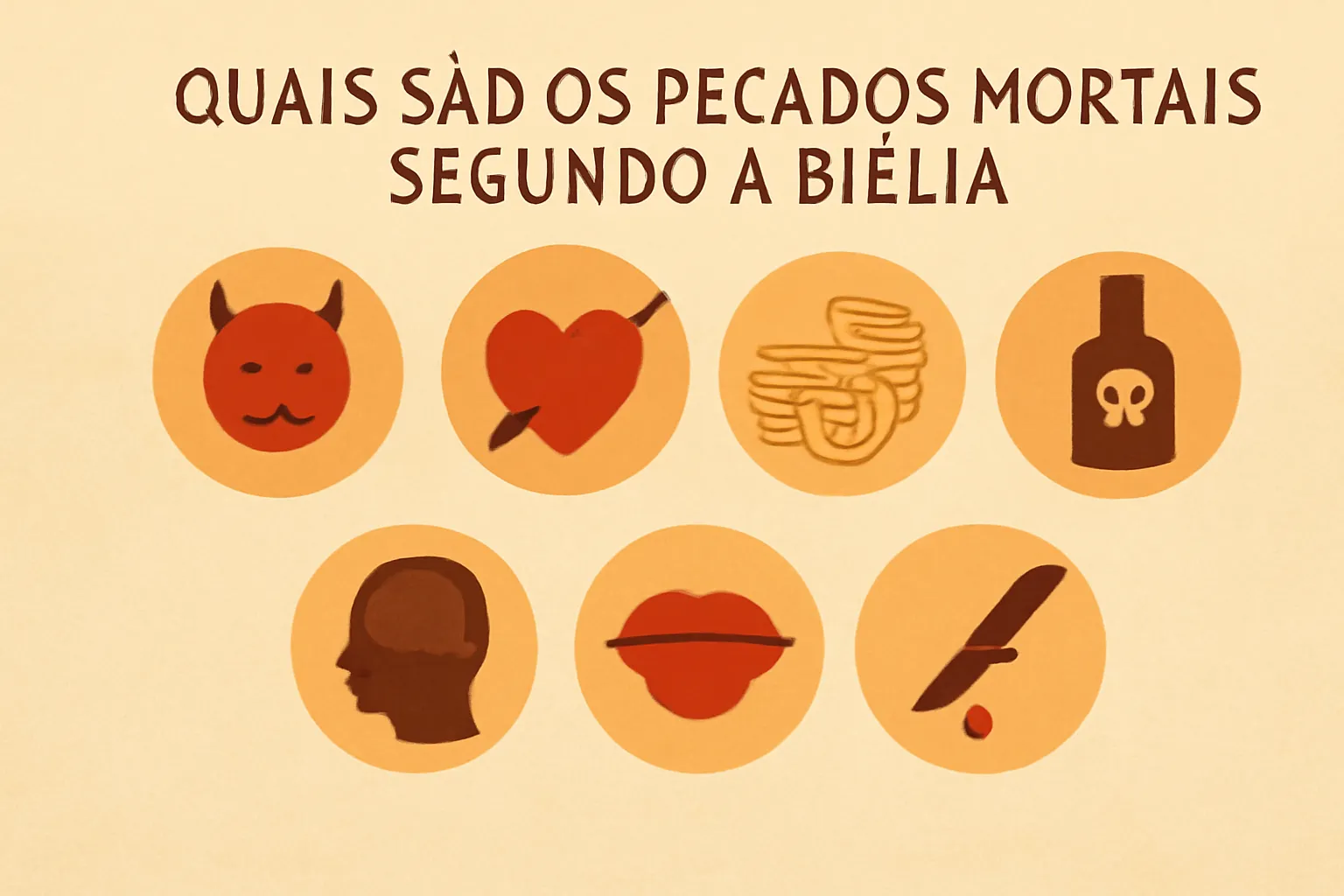 quais são os pecados mortais segundo a bíblia