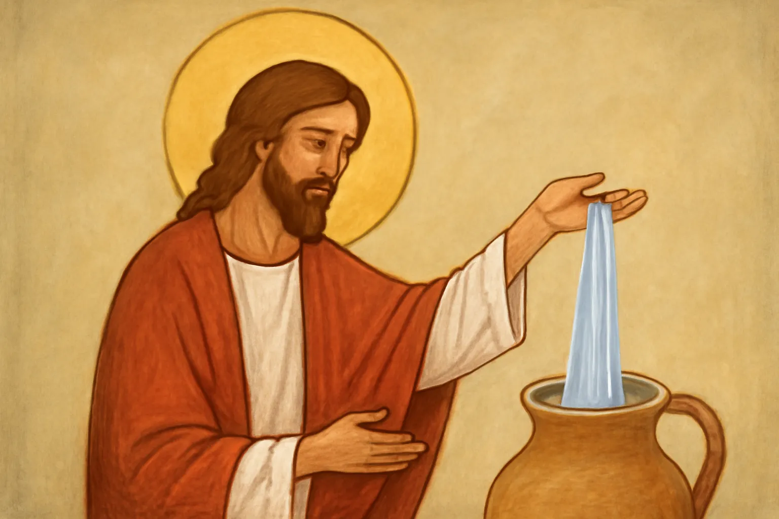 significado de jesus como água viva