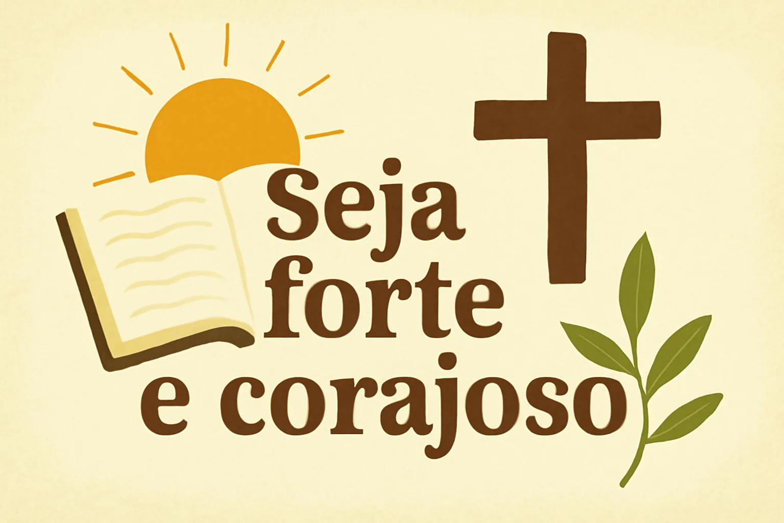 versículo da bíblia seja forte e corajoso