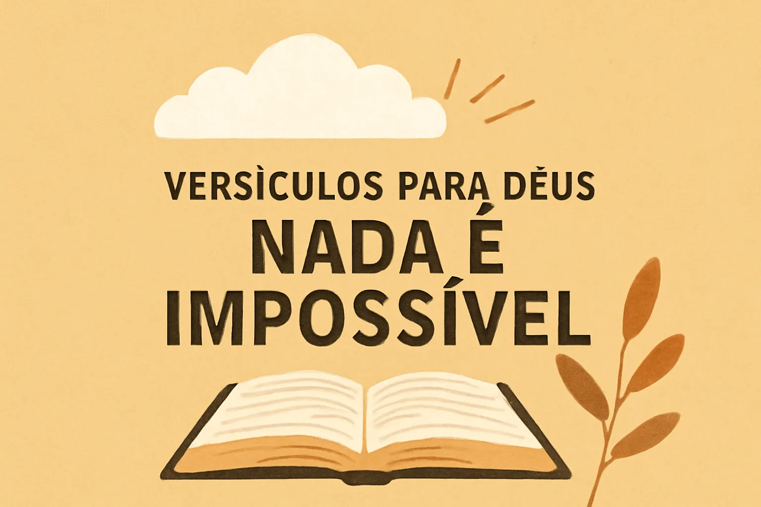 versiculos para deus nada é impossivel